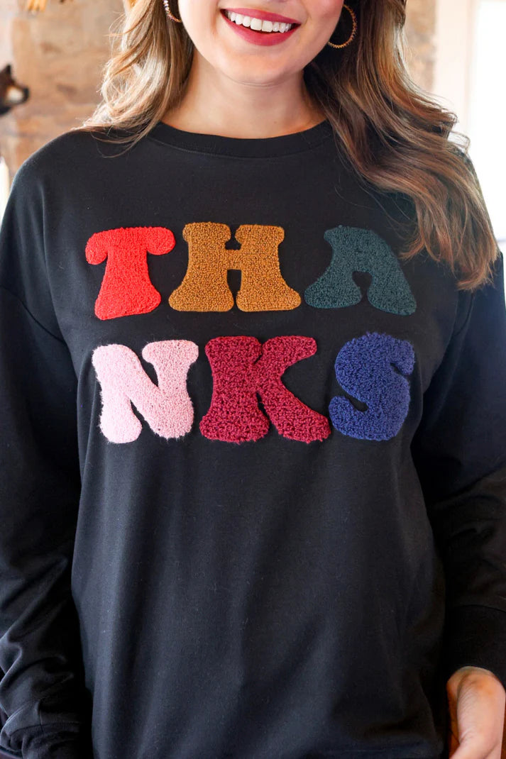 Thanks Chenille Sweatshirt - Jess Lea