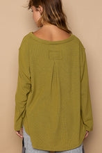 Load image into Gallery viewer, Time with You Waffle Henley- POL