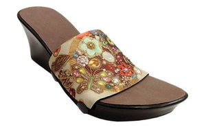 Onesole - Mocha sparkle interchangeable shoe tops