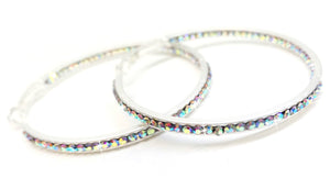 Crystal Hoop - 40mm - Jacqueline Kent - 8 Colors