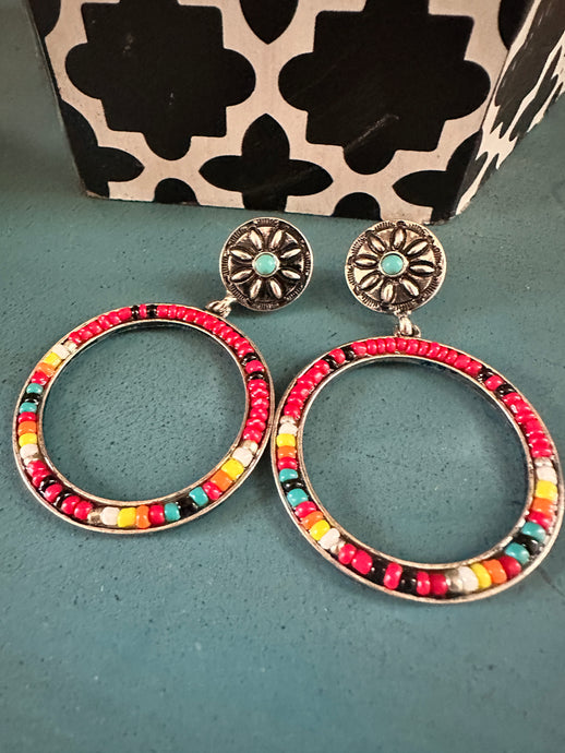 Circle of Color Earrings