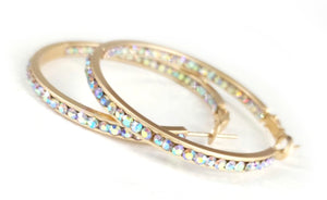 Crystal Hoop - 40mm - Jacqueline Kent - 8 Colors