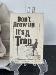 Don't Grow Up Enclosure Card - Tree Free Seeded Paper