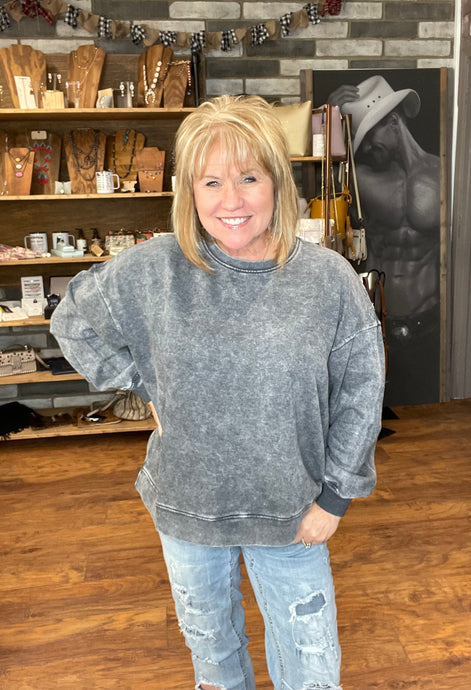 Grey Wash Pullover