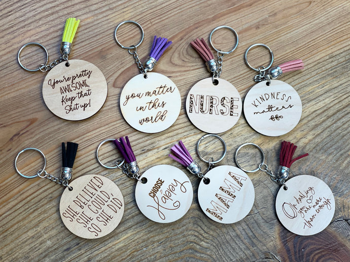 Moments Key Rings - 8 Quotes
