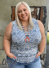 Load image into Gallery viewer, Justine Paisley Tank - Cheeky&#39;s