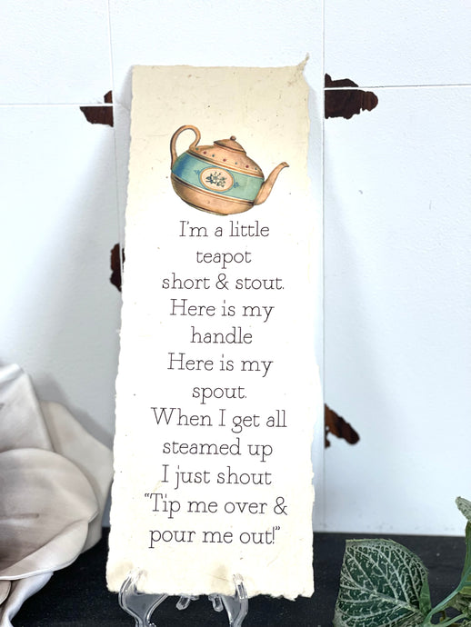 I'm A Litte Teapot  - Tree Free Seeded Paper