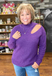 Priscilla Purple Sweater