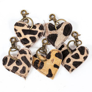 Hide Heart Key Ring