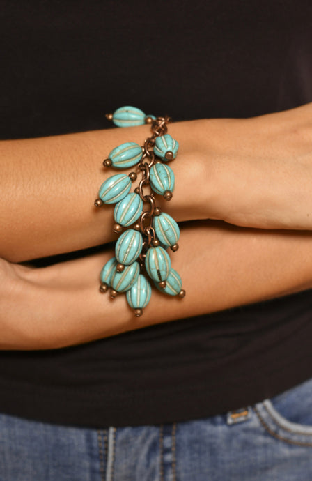 Melon Bead on Copper Chain - West and Co