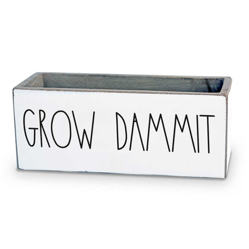 Pinetree Innovations - Grow Dammit | Succulent Pot/Candle Holder