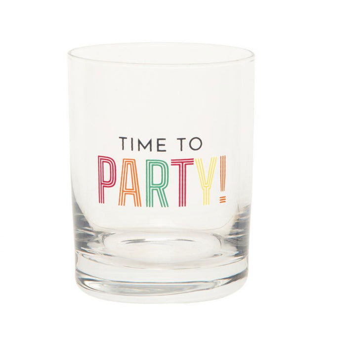Time to Party Rock Glass