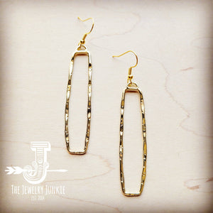 The Jewelry Junkie - Golden Rectangle Dangle Earrings 212o