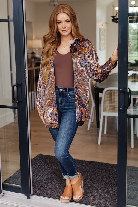 Along For the Ride Paisley Blouse - **