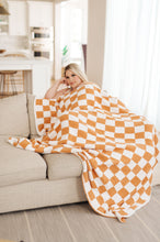 Load image into Gallery viewer, Penny Blanket Single Cuddle Size in Copper Check