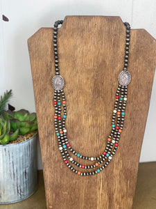 Multistrand Navajo Pearl Necklace - Cheekys