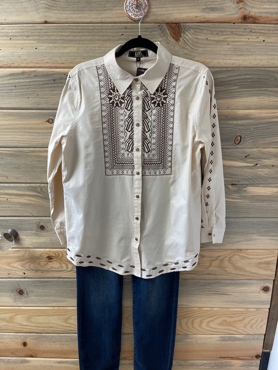 Aztec Button Down