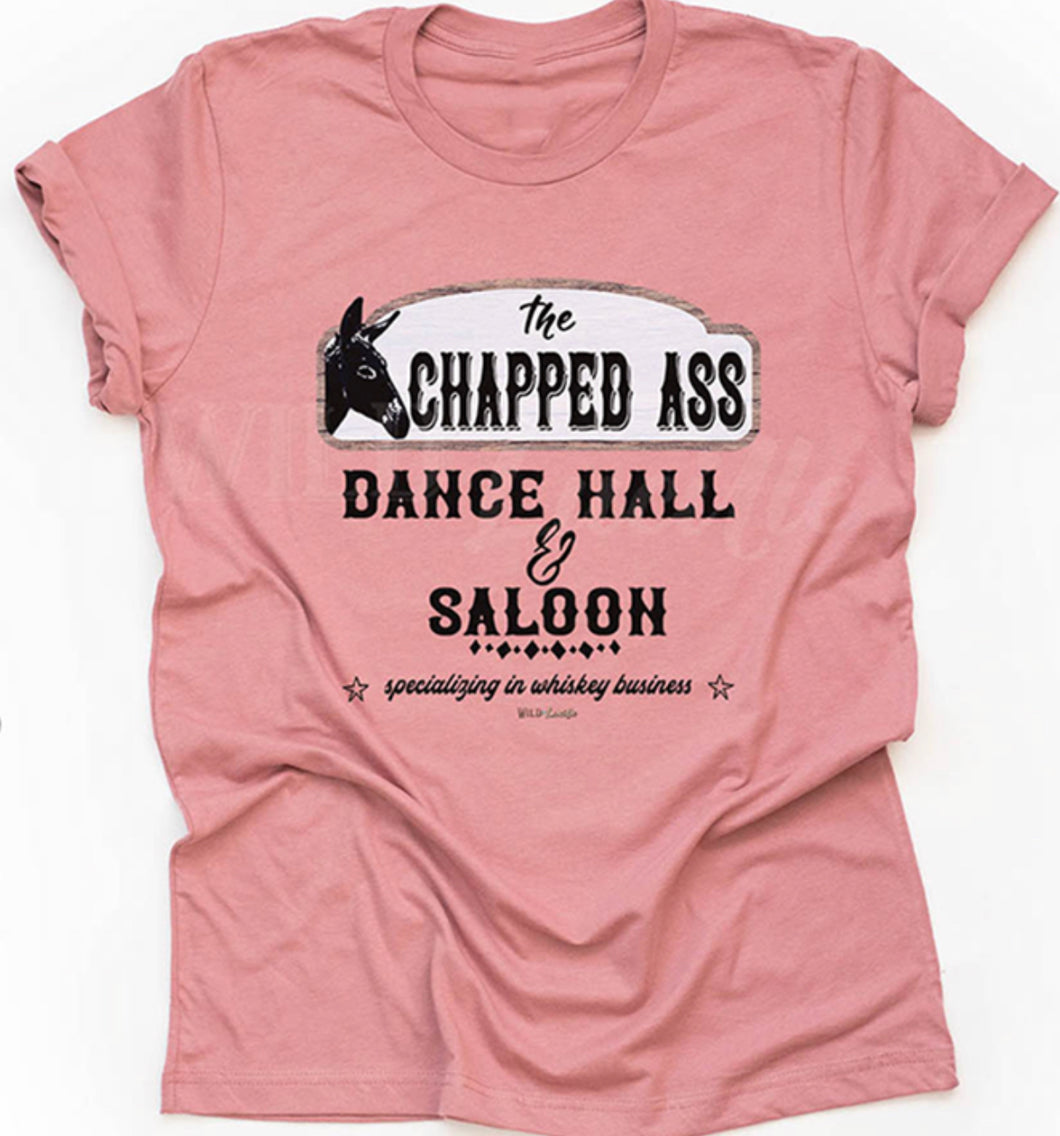 Chapped Ass Saloon - Unisex-sized Graphic Crew Tees