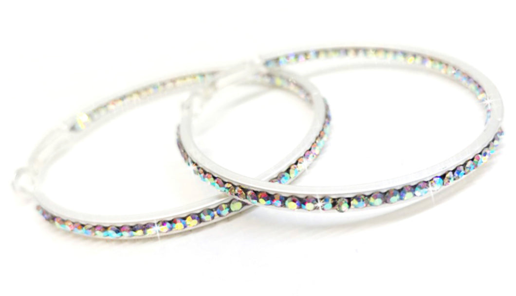 Crystal Hoop - 50mm - Jacqueline Kent - 4 Colors