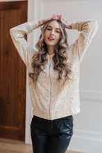 Load image into Gallery viewer, Glitter Bomb Sequin Bomber Jacket