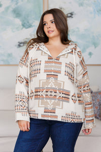 Just Going For It Aztec Hoodie - Sew In Love