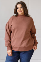 Load image into Gallery viewer, Leena Mock Neck Pullover in Cocoa - Very J