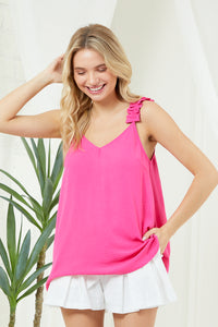 Meghan Ruffle Tank - Two Color Options