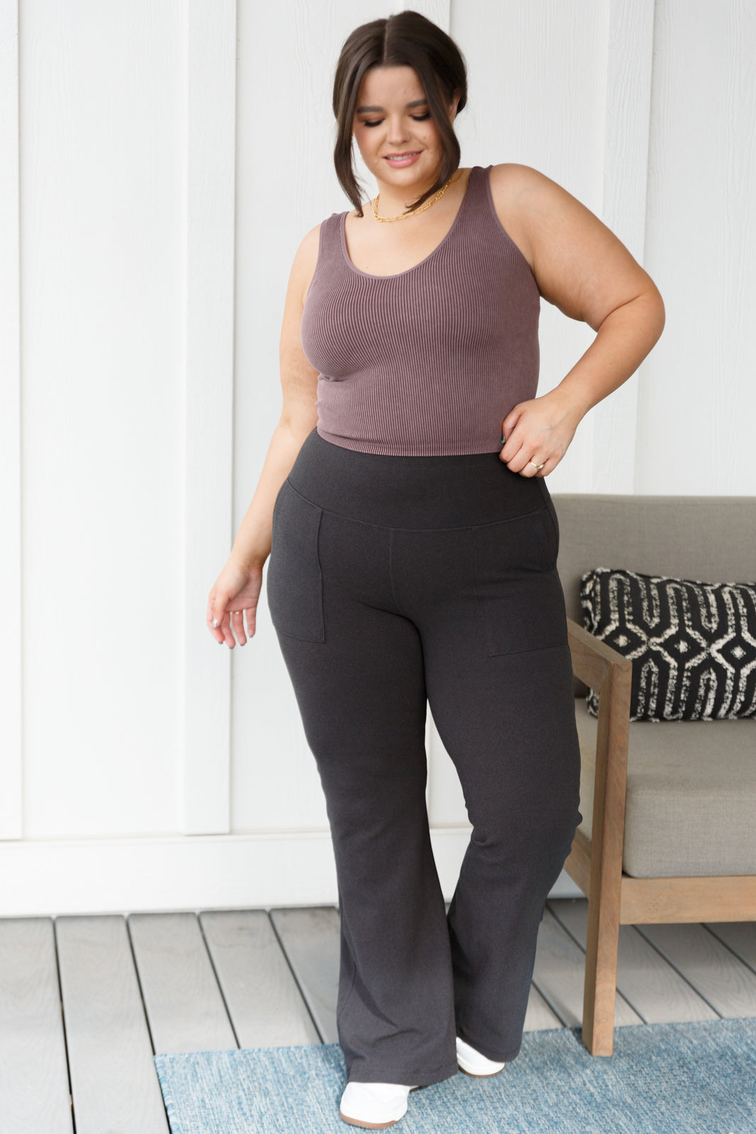 Load image into Gallery viewer, Where are You Flared Leggings in Black - Rae Mode
